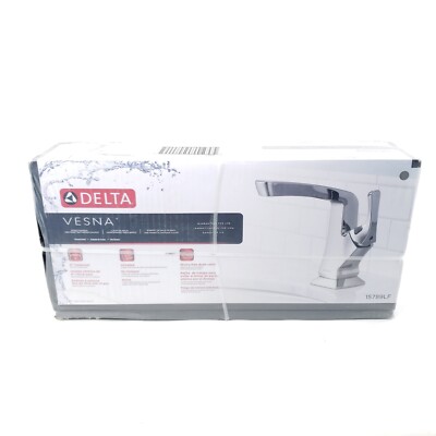 Delta 15789LF Vesna Single Handle Centerset Bathroom Faucet Chrome 1 Or 3-Hole