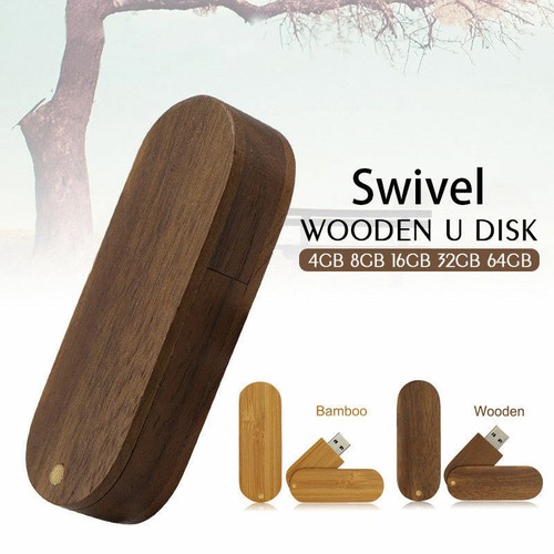 USB Stick 2.0 / 3.0 64GB 32GB 16GB 8GB Daten Speicherstick Bambus Holz Pen drive - Bild 1 von 12