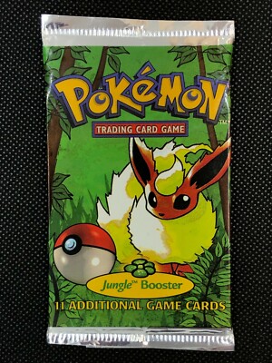 Pokemon English 1999 Jungle Booster Pack Flareon artwork 21,213 g