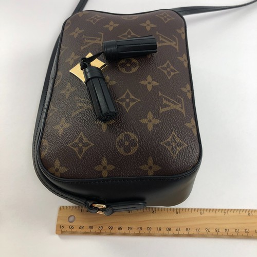 Bolso Bandolera Louis Vuitton Negro, Marrón Saintonge Monograma Lona, Cuero COMO NUEVO - Imagen 15 de 17