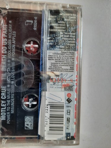 Motley Crue - Til Death Do Us Part 1994 Cassette Tape Sealed New - Picture 4 of 6