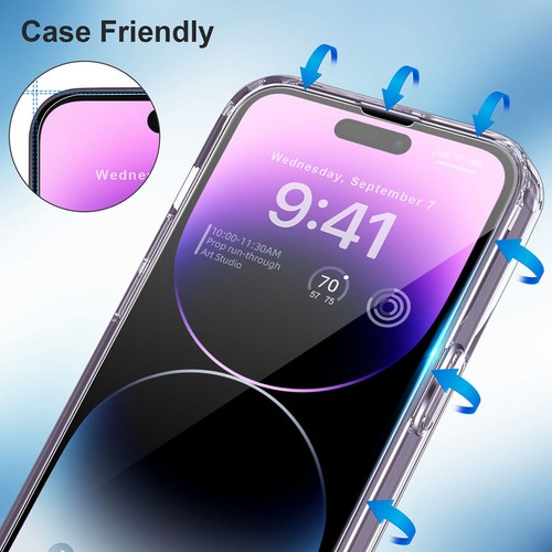 Pack 1/2 pour Apple iPhone 16E Premium Verre Trempé Transparent Protecteur d'écran - Photo 5 sur 11