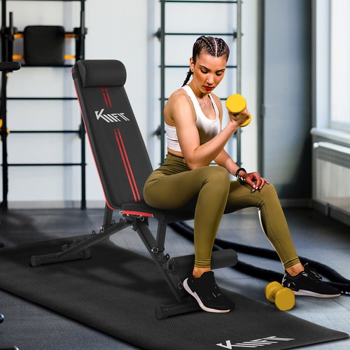 KM-Fit Panca pieghevole per pesi Formazione multifunzione Fitness Ab Trainer 400 - Foto 2 di 13