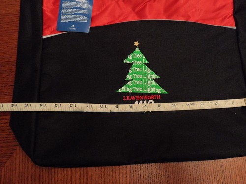 Souvenir fabric tote bags - Leavenworth WA Embroidered Christmas Tree - Picture 6 of 8