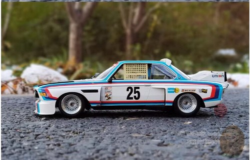 MINICHAMPS 1/18 CSL 25 BMW 3.0 Racing Model Car Alloy Diecast Hobby Gifts White - Picture 5 of 11
