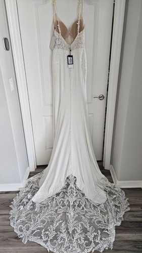 Justin Alexander wedding dress. NWT . Size 12. Flora style 88286. Ivory. - Picture 15 of 16