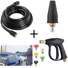 4350 PSI Wash Gun 1/4 Inch Quick Connect +Rotating turbine nozzle kit