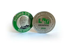 Hero Initiative Challenge Coin, Dennis O'Neil Creator Edition; only 1000 made!