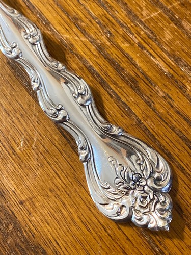 International INTERLUDE Silverplate Cold Meat Serving Fork 1971 Floral 8 3/4" - 第 4/9 張圖片