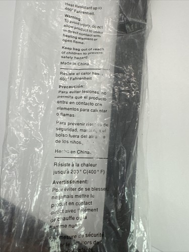 Tupperware E-Series Turning Fork Prong 15" Long Serving Utensil Black NOS IN BAG - Picture 6 of 11