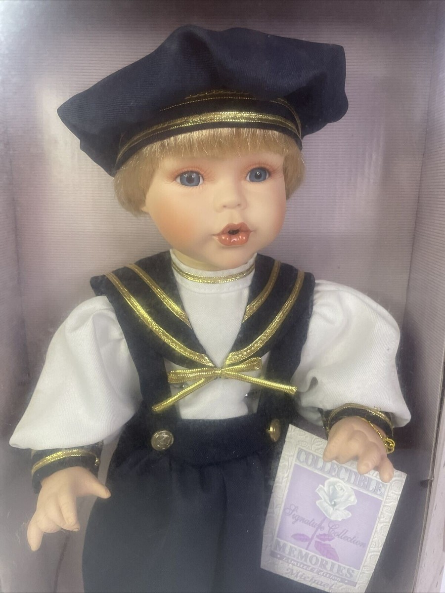 Vintage Collectible Memories Limited Edition Hand Crafted Porcelain Doll Michael