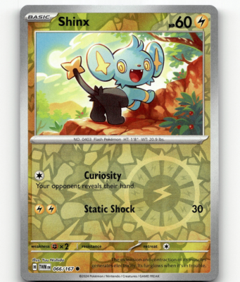Reverse Holofoil - Shinx Pokemon • Common • 066/167 Twilight