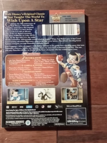 WALT DISNEY CLASSICS PINOCCHIO 70th ANNIVERSARY EDITION " (BRANDNEU) - Bild 2 von 2