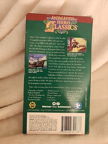 Marco Polo Nest Entertainment Animated Hero Classics VHS Vintage 1997 - Picture 2 of 3