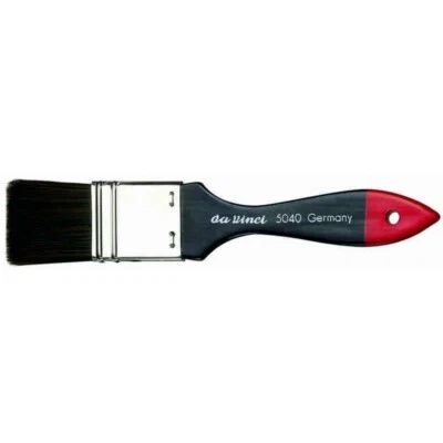 da Vinci 5040 Gr 20 COSMOTOP BREITE PINSEL schwarz-rotlack. Stiele - Bild 1 von 2