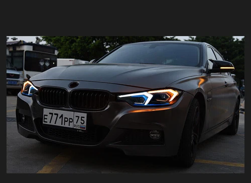 For BMW F30 F35 3 Series 2013-2019 LED Headlight Assembly Projector Turn Signal - Picture 5 of 9