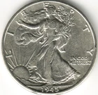 USA - 1945D - Silver Walking Liberty ½ Dollar - #01