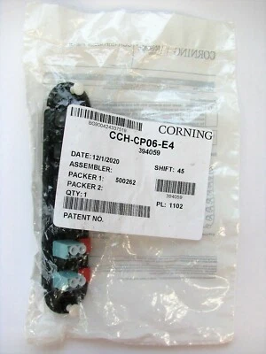 Corning CCH-CP06-E4 Panel LC Multimode, Duplex, 6 Fiber OM3/OM4, 50 um *NEW* - Image 1 of 4