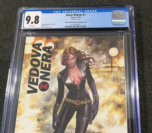 Vedova Nera Black Widow #1, edición italiana variante Manara, CGC CASI NUEVO 9,8, blanco - Imagen 2 de 6