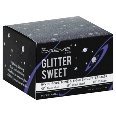 2pk-The Creme Shop Glitter Sweet - Invisi-Pore Tone & Tighten Glitter Mask - ...