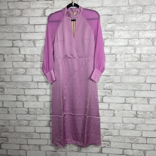 FOXIEDOX Women's Front Slit Halter Neck Dress MEDIUM cocktail formal FA1727DR