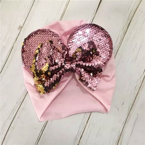 Bow Turban Hat Baby Girl Set of 3 - Picture 2 of 11
