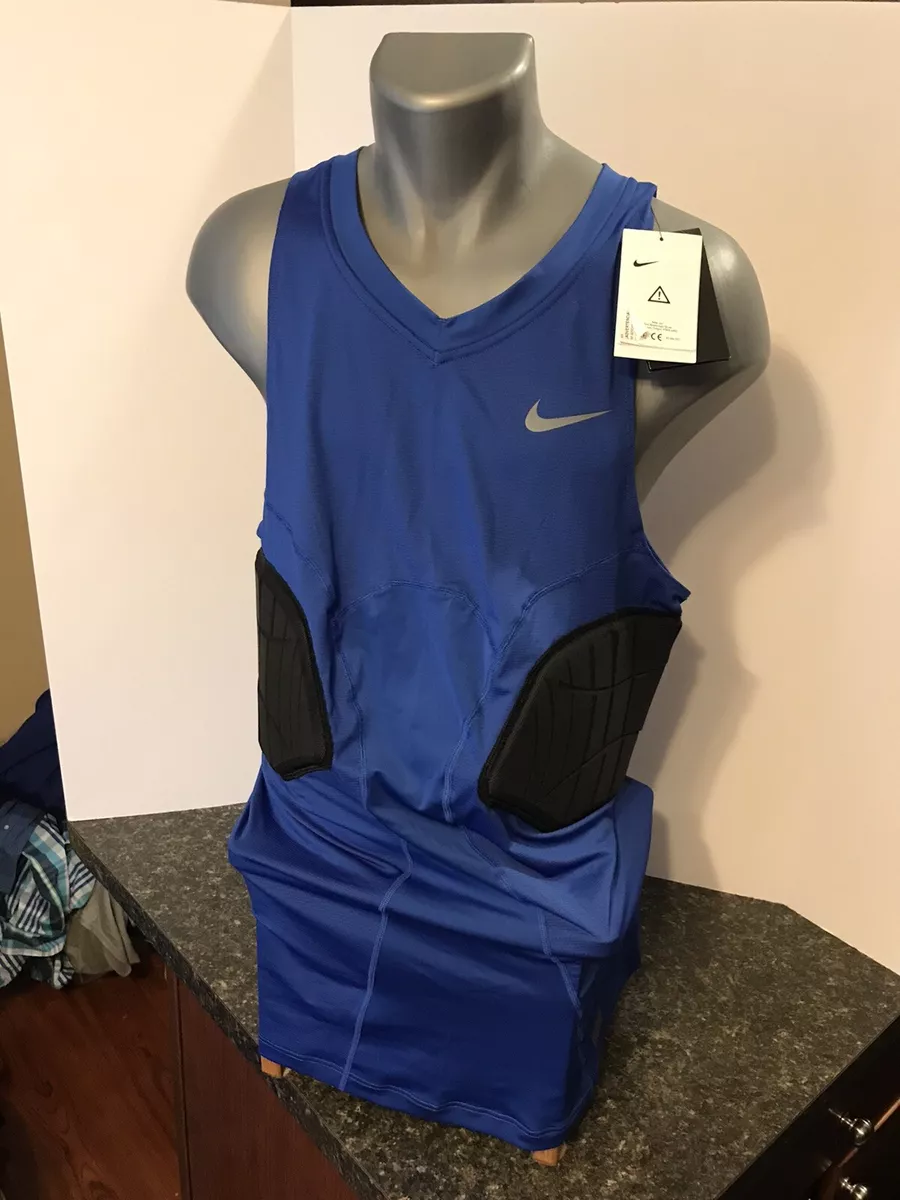 Nike Pro Hyperstrong Basketball Compression Tank 3XLT Padded Royal Blue