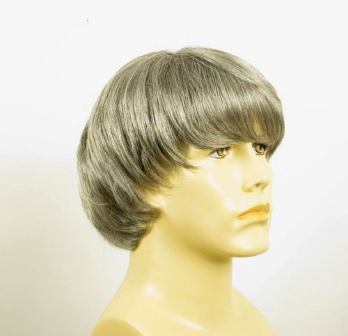 Perruque homme 100% cheveux naturel grise poivre et sel EMILE 44 - Imagen 8 de 8