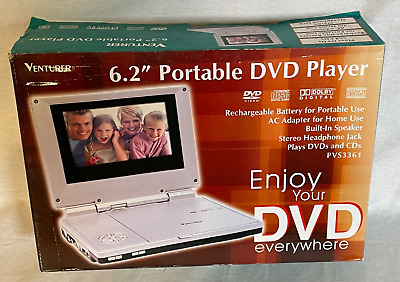 Like New Venturer portable DVD player Comes with An extra battery , so  there is two rechargeable batteries. Remote, Charger , Audio video cords,  Ca for Sale in Ormond Beach, FL - OfferUp