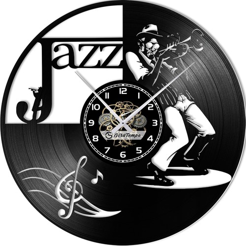 Orologio in Vinile da Parete a tema Jazz con bordo musica Idea Regalo Originale - Foto 5 di 7