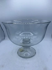 8” High X 9.5” Wide Centerpiece Footed Glass Bowl
