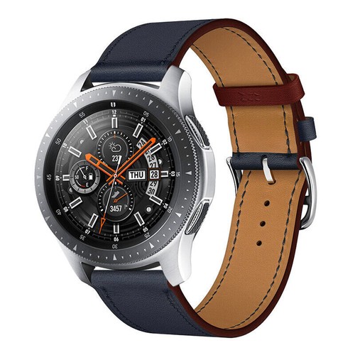 20mm/22mm Leather Strap Band for Smart Watches Samsung Watch 6 5 4 3 Active 2 S3 - Picture 36 of 54