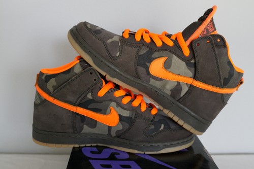 New Nike Dunk High Pro SB "Brian Anderson" Camo Orange Men sz 9 - Picture 6 of 13