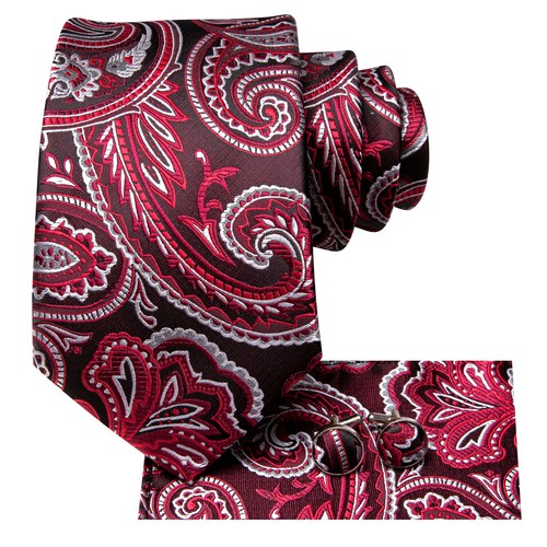 Reino Unido 100 % seda para hombre corbata de cachemira conjunto de corbatas azules a rayas florales negras corbatas de boda - Imagen 203 de 248