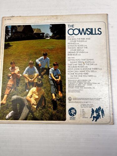 The Cowsills Album 1967 Pop Rock Vinyl MGM LP Music 60's Family Gro up - Picture 4 of 4