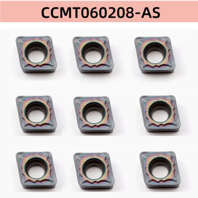10pcs CCMT060208-AS CCMT21.52 carbide inserts for HRC30-58 steel/Stainless steel