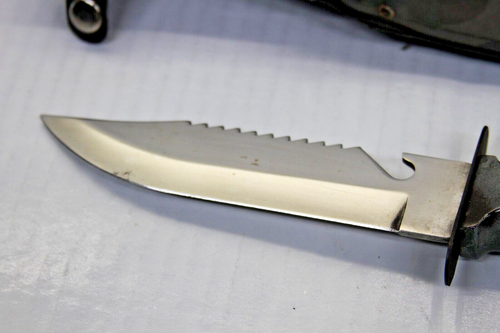 1980's Rambo Survival Knife w/Compass, Sheath & Survival Kit Made In Taiwan - Picture 11 of 19