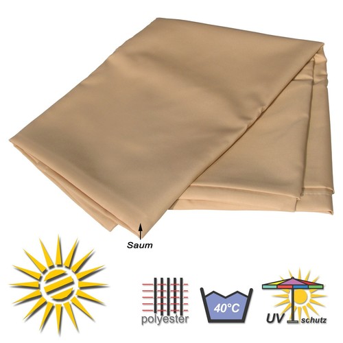 Vela solar arena aprox. 270x140 cm 20 ganchos para correr toldo tensor de cuerda jardín de invierno - Imagen 2 de 10
