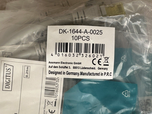 250 x DIGITUS Patchkabel Kat. 6A S/FTP 0,25 m grau - Bild 2 von 4