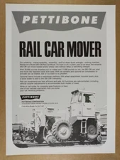 1980 Pettibone 250 CM Rail Car Mover vintage print Ad