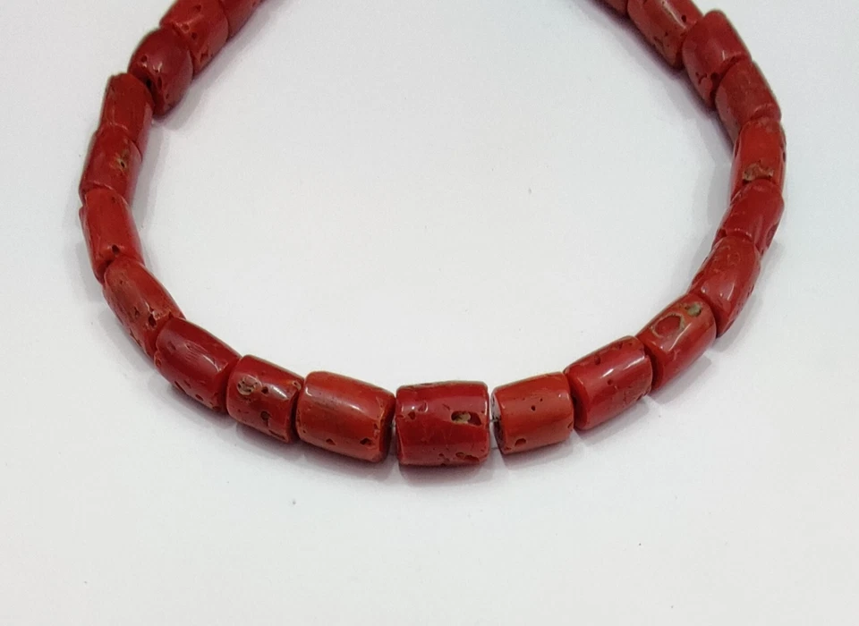 Cuentas de coral marino italiano 100 % natural cuentas de coral rojo sin teñir piedras preciosas sueltas Foto 2 de 4