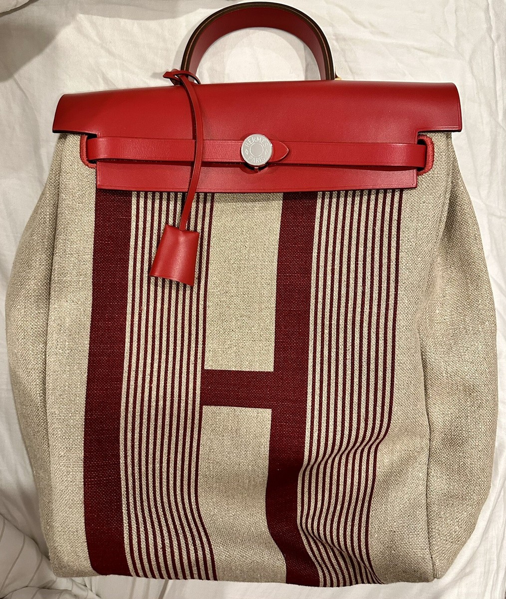 100% Authentic Hermes Herbag Backpack Bag Brand New | eBay