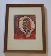 JOSE ORTEGA PAINTING MODERNIST SPAIN  ABSTRACT  CUBIST CUBISM  EXPRESSIONIST