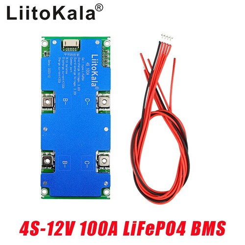 Liitokala 4S 12V 100A Bms LiFePo4 Lithium Eisen Phosphat Batterie Schutz T - Bild 2 von 6