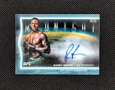 2025 Topps Midnight UFC Randy Brown Horizon Signatures Auto Twilight /99 #HNS-RB