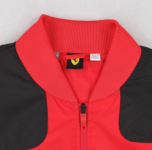 Puma Scuderia Ferrari F1 Jacket Mens Medium Red Black Formula 1 Racing Shell - Picture 8 of 14