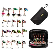 Hard Spinnerbait Lures for Bass Trout Walleye 20pcs