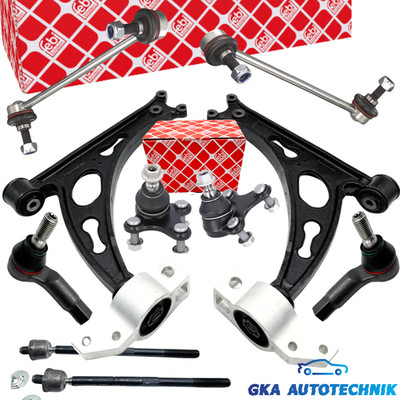 QUERLENKERSATZ + FEBI TRAGGELENK / STABI FÜR AUDI A3 VW GOLF 5 6 CADDY TOURAN