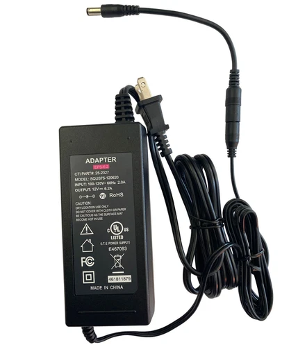 Lot UL 12V 3A 4A 5A 6A AC DC Adapter Power Supply Charger w/ 5.5mm X 2.5mm/2.1mm
