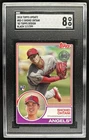 2018 Topps Update Shohei Ohtani 1983 RC Black Rookie #/299 Angels SGC 8